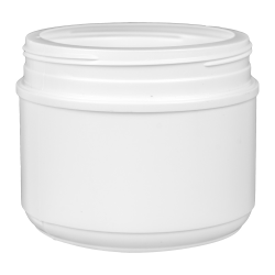 36 oz. HDPE White Canister with 120mm Neck (Lid Sold Separately)